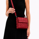 Bolsa Dominó Mini Couro Tressê | Cereja