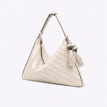 Bolsa Solange Média Trama Quadrado | Off White
