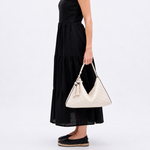 Bolsa Solange Média Trama Quadrado | Off White