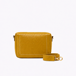 Bolsa Maya Grande Couro | Amarelo