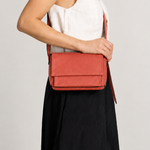 Bolsa Paloma Couro | Coral