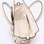 Bolsa Elisa Média Couro Tressê | Off White