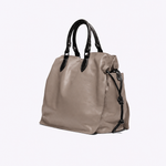 Bolsa Marcela Couro Plume | Grigio, Preto