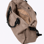 Bolsa Marcela Couro Plume | Grigio, Preto