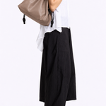 Bolsa Marcela Couro Plume | Grigio, Preto