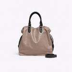 Bolsa Marcela Couro Plume | Grigio, Preto