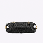 Bolsa Heide Couro Trama Tear | Preto