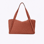 Bolsa Laura Couro Tressê | Coral