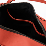 Bolsa Laura Couro Tressê | Coral