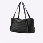 Bolsa Laura Couro Tressê | Preto