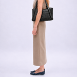 Bolsa Laura Couro Tressê | Preto