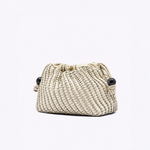 Bolsa Leni Bucket Couro Tressê | Off White