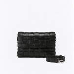 Bolsa Dominó Couro Tressê | Preto