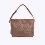 Bolsa Fátima Couro Trama Tear | Capuccino