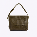 Bolsa Fátima Couro Trama Tear | Alcaparra