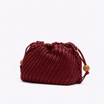 Bolsa Leni Bucket Couro Tressê | Cereja