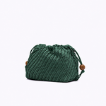 Bolsa Leni Bucket Couro Tressê | Esmeralda