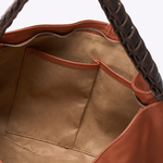 Bolsa Allegra Couro Alça Tramada | Canela