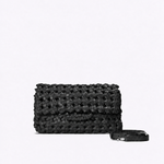 Bolsa Nádia Couro Tressê Nó | Preto