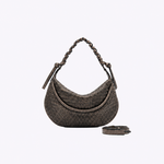 Bolsa Mini Amy Couro Tressê Aspen Brush Off | Bronze