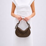 Bolsa Mini Amy Couro Tressê Aspen Brush Off | Bronze