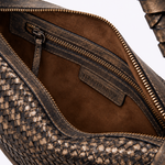 Bolsa Mini Amy Couro Tressê Aspen Brush Off | Bronze