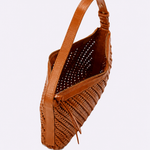 Bolsa Mini Solange Couro Tressê | Conhaque