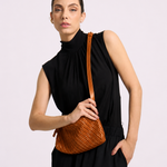 Bolsa Mini Solange Couro Tressê | Conhaque