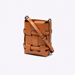Bolsa Grace Couro Tressê | Whisky