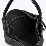 Bolsa Daya Couro Tressê | Preto