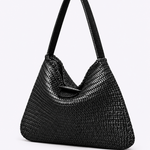 Bolsa Daya Couro Tressê | Preto
