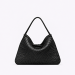 Bolsa Daya Couro Tressê | Preto