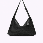 Bolsa Aya Couro Tressê | Preto