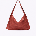 Bolsa Aya Couro Tressê | Coral