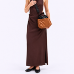 Bolsa Osaka Couro | Caramelo, Preto
