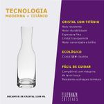 Decanter de Cristal Ecológico Tipo Garrafa 1200 ml Bohemia
