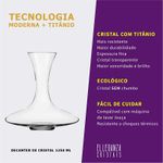Decanter de Cristal Ecológico 1250 ml Sparkle Bohemia