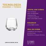Jogo com 12 Copos de Cristal Para Shot 50 ml Linha Ardea Bohemia
