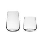 Jogo com 12 Copos De Cristal Para Água e Whisky Linha Ardea Bohemia
