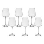Jogo com 12 Taças de Cristal Para Vinho Linha Ardea Bohemia