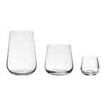 Jogo com 18 Copos De Cristal Linha Ardea Bohemia