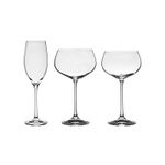 Jogo com 18 Taças de Cristal Para Champagne e Vinho Linha Megan Bohemia