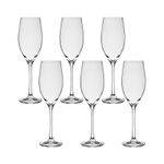 Jogo com 18 Taças de Cristal Para Champagne e Vinho Linha Megan Bohemia