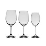 Jogo com 18 Taças de Cristal Bohemia Linha Roberta