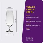 Taça de Cristal Para Cerveja 380 ml Anna Bohemia