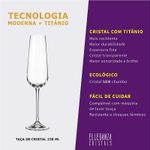 Taça de Cristal Para Champagne 220 ml Ardea Bohemia