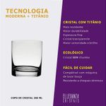 Copo De Cristal Para Whisky 280 ml Linha Barline Bohemia