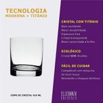 Copo De Cristal Para Whisky 410 ml Linha Barline Bohemia