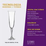 Taça de Cristal Para Champanhe 175 ml Branta Bohemia
