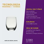 Copo De Cristal Para Whisky 300 ml Linha Club Bohemia